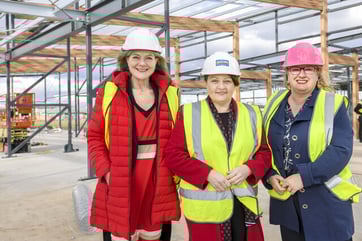 Image source: Planning and Suburbs Minister Sonya Kilkenny, Melton mayor Kathy Majdlik and Sydenham MP Natalie Hutchins. (Melton | Moorabool Star Weekly)