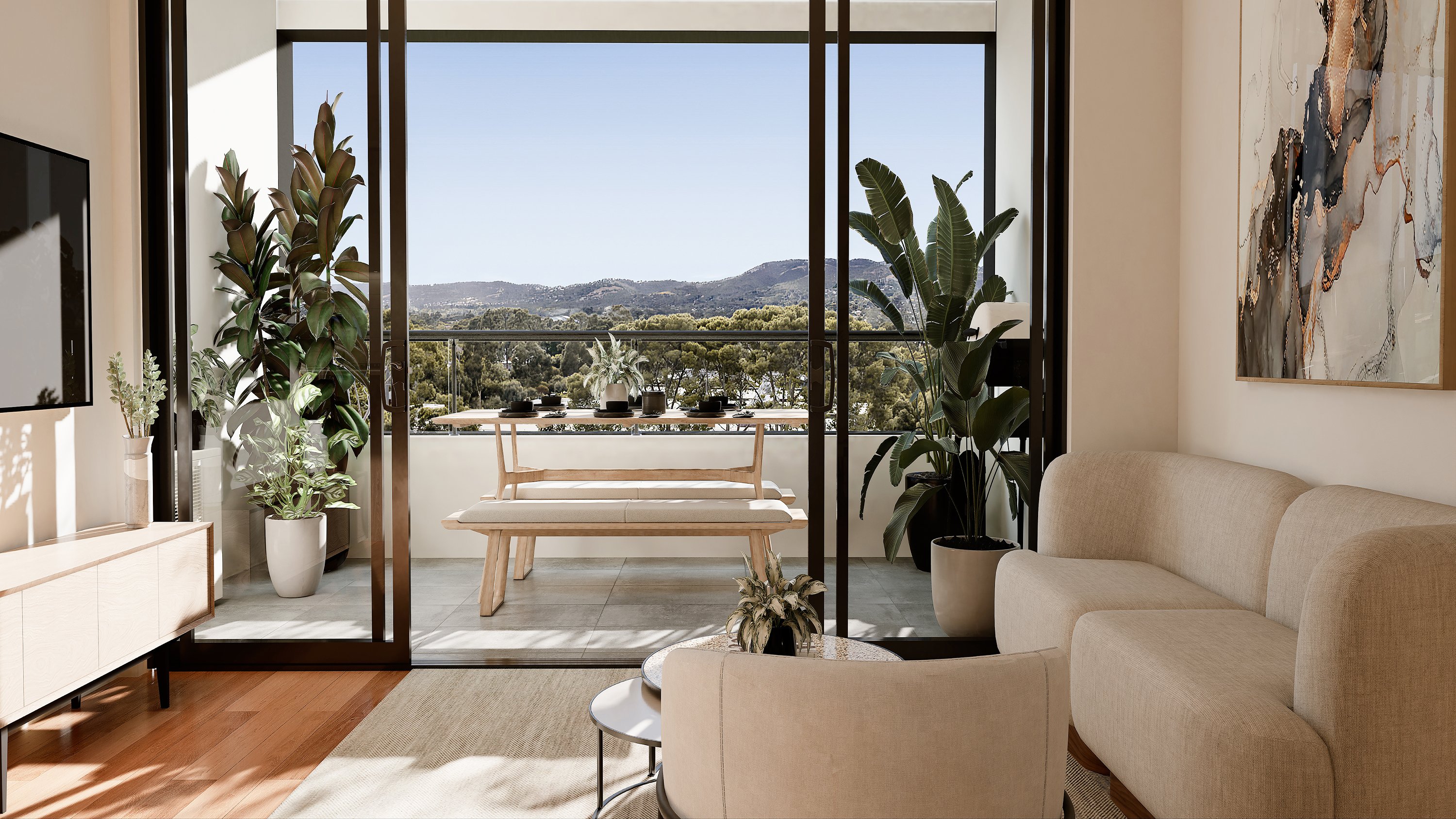 Illustration of Luxury Energy Efficient Apartments