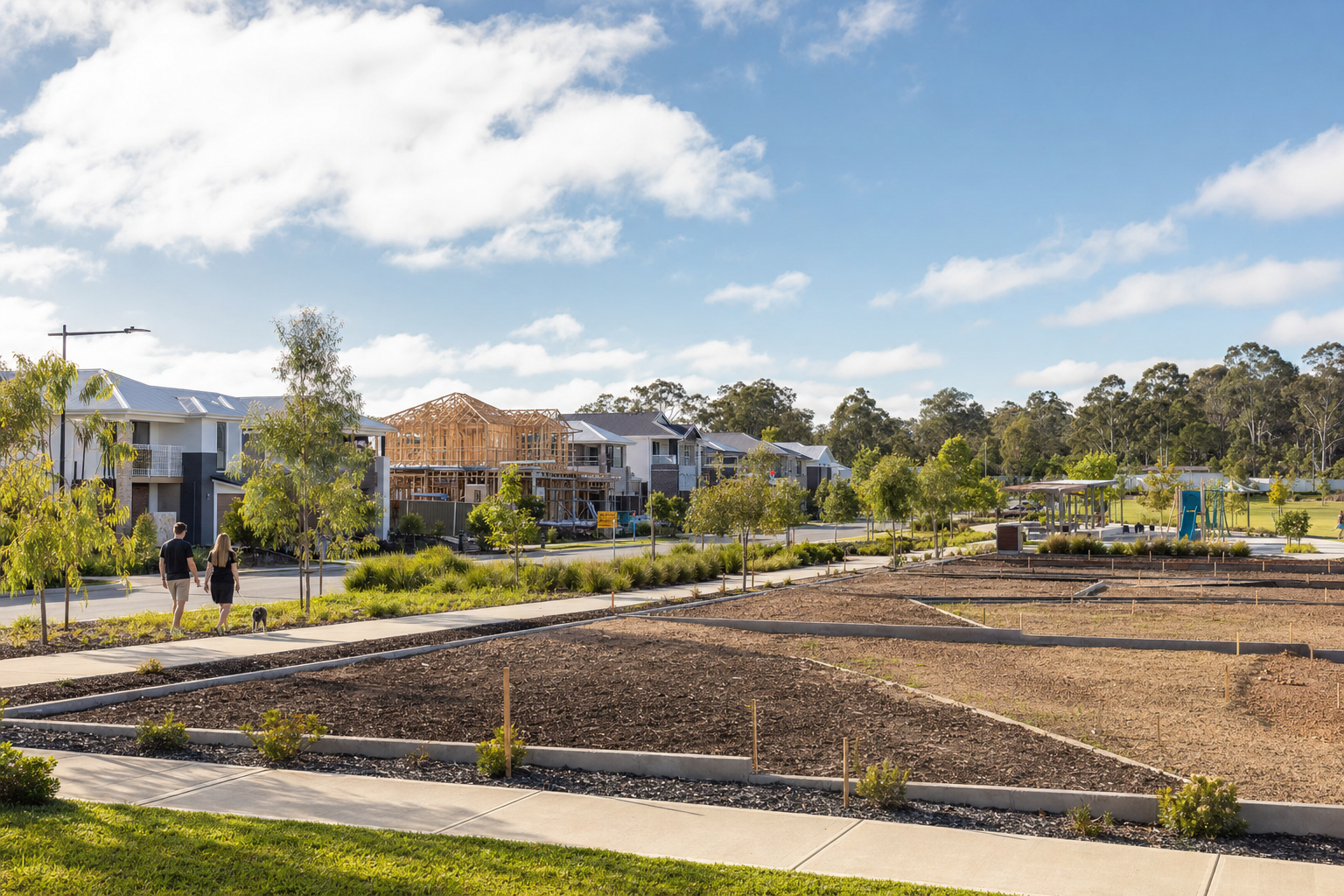 Generation of residential lots in a Cedar Woods community in Western Australia