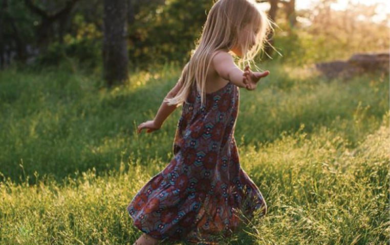 Child in field